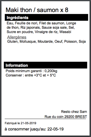 Relevés de température restauration - Koust : gestion de stock restaurant,  contrôle des marges, maîtrise des coûts